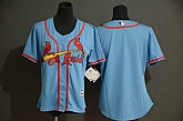 Women Cardinals Blank Light Blue Flexbase Jersey,baseball caps,new era cap wholesale,wholesale hats